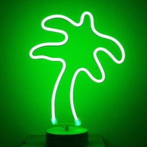 South Beach Palm Tree Green LED Display